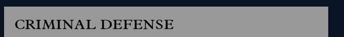 Criminal Defense